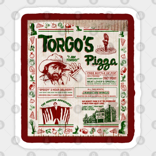 Torgo's Pizza Sticker by marlowinc